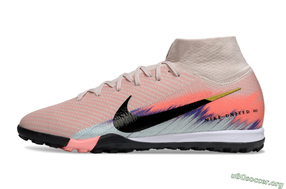 Nike Air Zoom Mercurial Superfly 10 Elite TF Football Shoes - Pink/Coral Dawn/Black Shadow 3