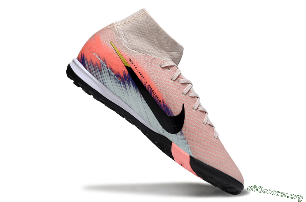 Nike Air Zoom Mercurial Superfly 10 Elite TF Football Shoes - Pink/Coral Dawn/Black Shadow 4