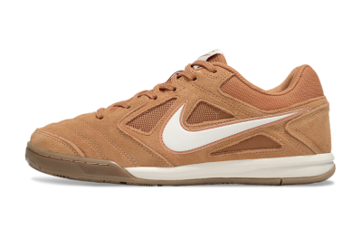 Supreme x Nike SB Gato IC Football Shoes - Tan/Earthy Brown/Soft White