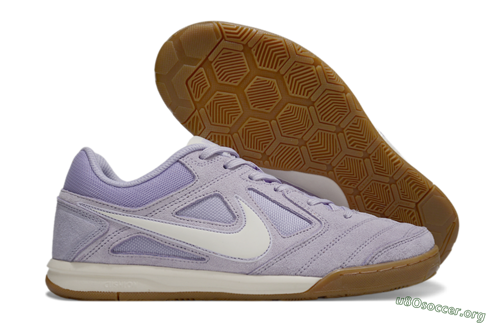 Supreme x Nike SB Gato IC Football Shoes - Purple/Lavender Mist/Soft Taupe 2