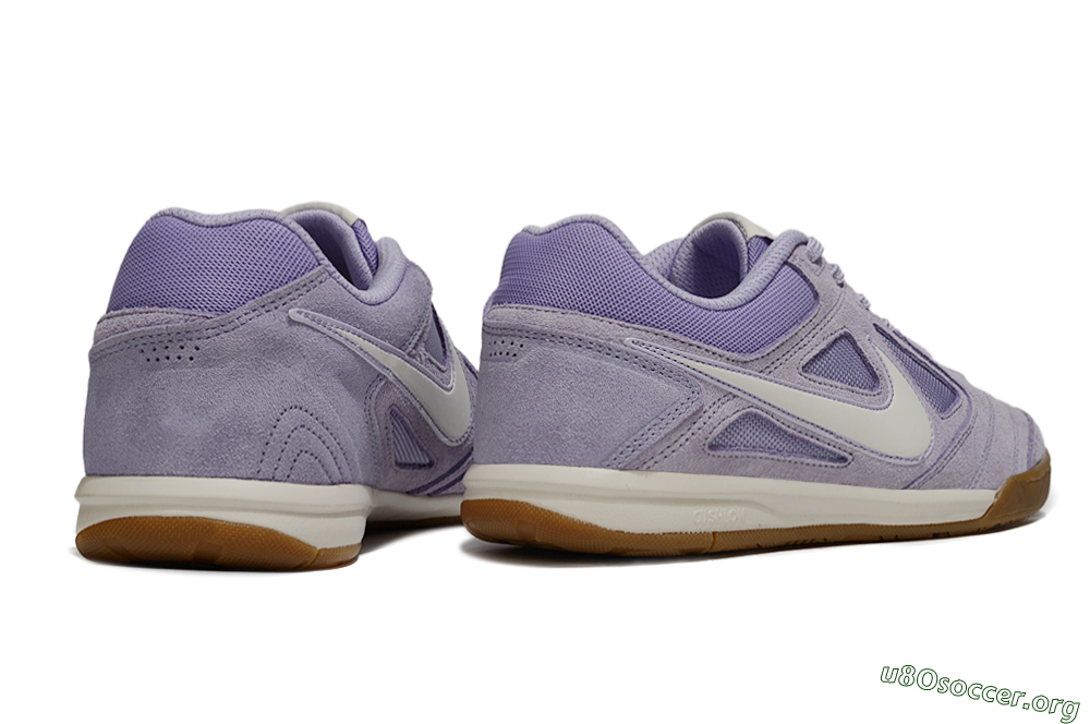 Supreme x Nike SB Gato IC Football Shoes - Purple/Lavender Mist/Soft Taupe 6
