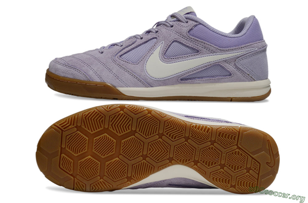Supreme x Nike SB Gato IC Football Shoes - Purple/Lavender Mist/Soft Taupe 1
