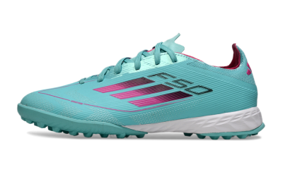 Adidas F50 Pro TF Football Shoes - Aqua/Soft Pink/Light Teal