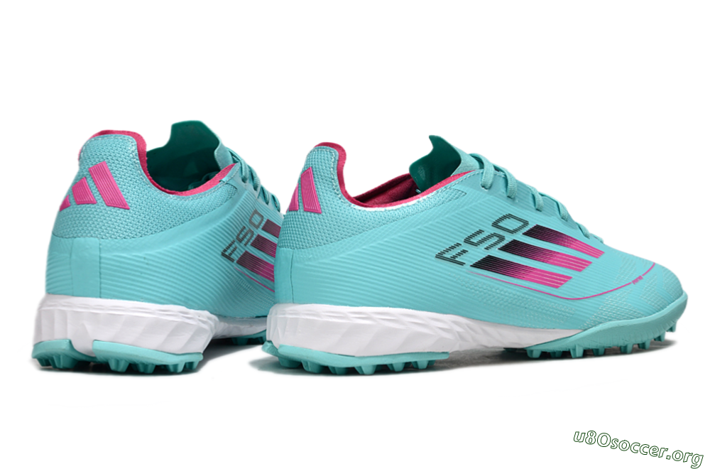 Adidas F50 Pro TF Football Shoes - Aqua/Soft Pink/Light Teal 6