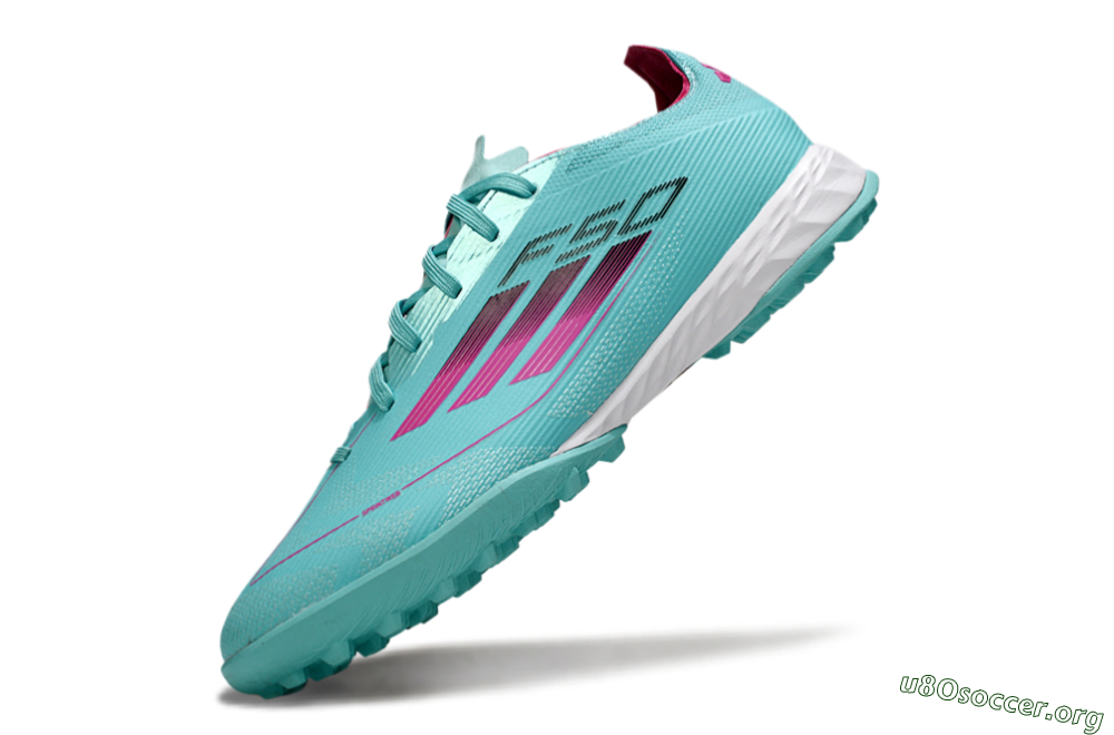 Adidas F50 Pro TF Football Shoes - Aqua/Soft Pink/Light Teal 5