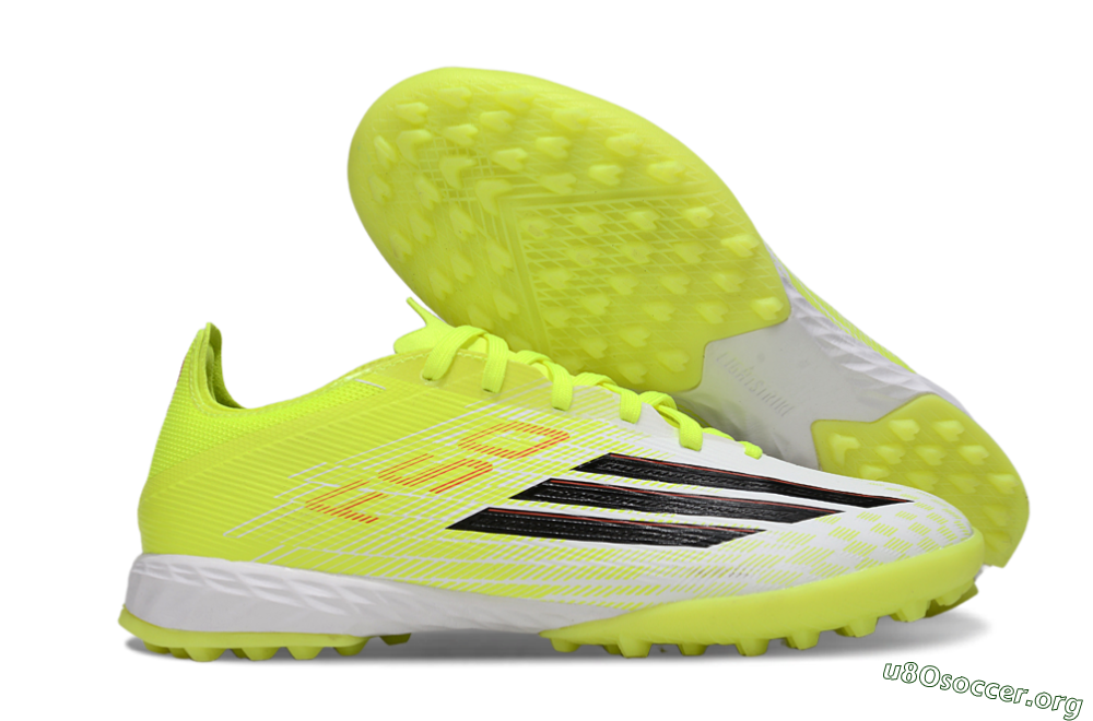 Adidas F50 Pro TF Football Shoes - Yellow/Vibrant Neon/White 2