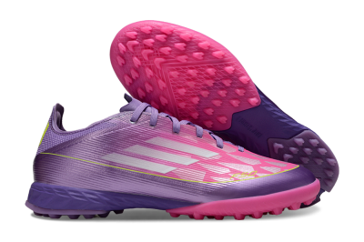 Adidas F50 Pro TF Football Shoes - Purple/Vibrant Pink/Lavender Bliss