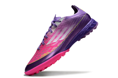 Adidas F50 Pro TF Football Shoes - Purple/Vibrant Pink/Lavender Bliss