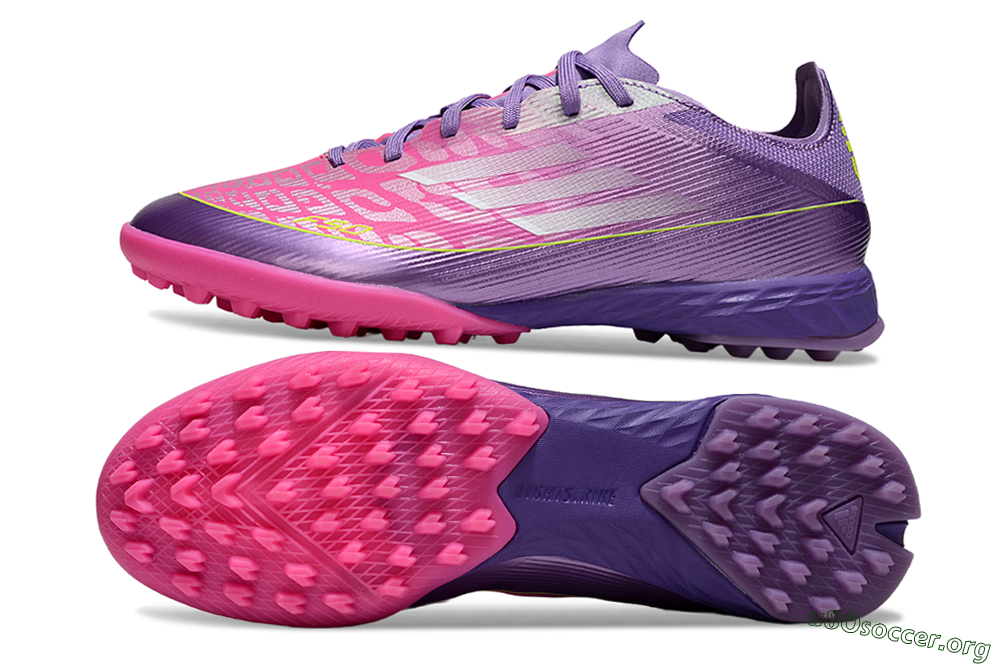 Adidas F50 Pro TF Football Shoes - Purple/Vibrant Pink/Lavender Bliss 1