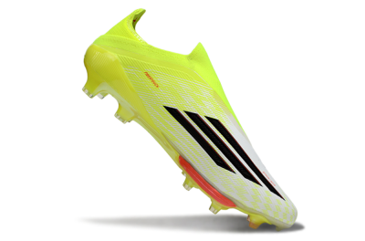 Adidas F50+ Elite Lightstrike Pro Laceless FG Football Boots - Yellow/Lime Green/White