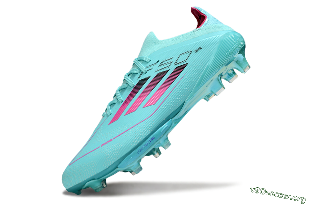 Adidas F50+ Elite Lightstrike Pro FG Football Boots - Aqua/Coral Pink/Cool Teal 5