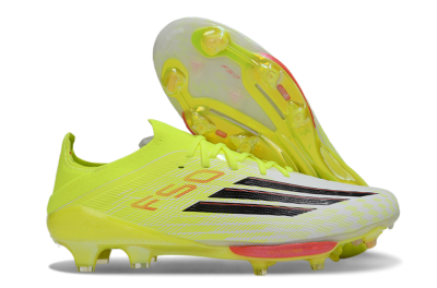 Adidas F50+ Elite Lightstrike Pro FG Football Boots - Yellow/Neon Green/Sleek White