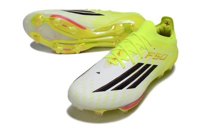 Adidas F50+ Elite Lightstrike Pro FG Football Boots - Yellow/Neon Green/Sleek White