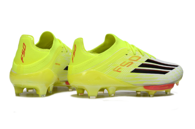 Adidas F50+ Elite Lightstrike Pro FG Football Boots - Yellow/Neon Green/Sleek White