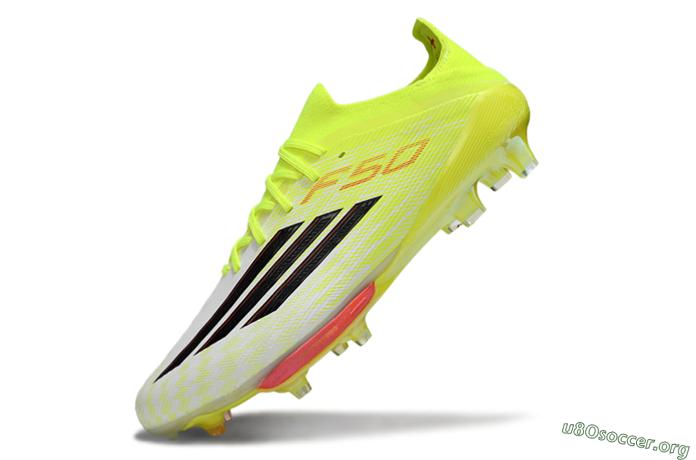 Adidas F50+ Elite Lightstrike Pro FG Football Boots - Yellow/Neon Green/Sleek White 5