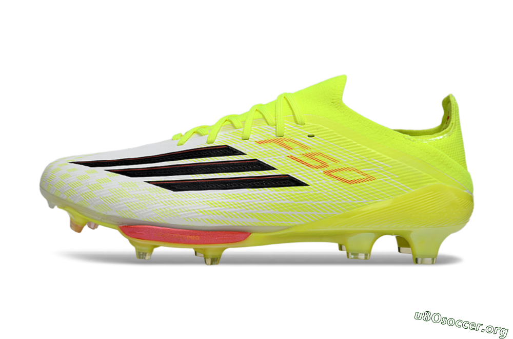 Adidas F50+ Elite Lightstrike Pro FG Football Boots - Yellow/Neon Green/Sleek White 3