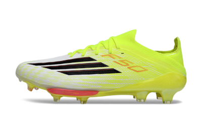 Adidas F50+ Elite Lightstrike Pro FG Football Boots - Yellow/Neon Green/Sleek White