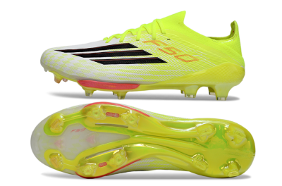 Adidas F50+ Elite Lightstrike Pro FG Football Boots - Yellow/Neon Green/Sleek White