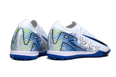 Nike Air Zoom Mercurial Vapor 16 Elite TF Football Shoes - White/Electric Blue/Black