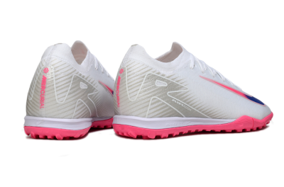 Nike Air Zoom Mercurial Vapor 16 Elite TF Football Shoes - White/Neon Pink/Electric Blue