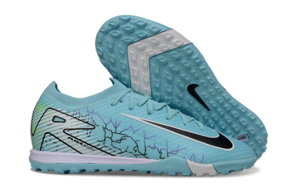 Nike Air Zoom Mercurial Vapor 16 Elite TF Football Shoes - Blue/Aqua Splash/Jet Black