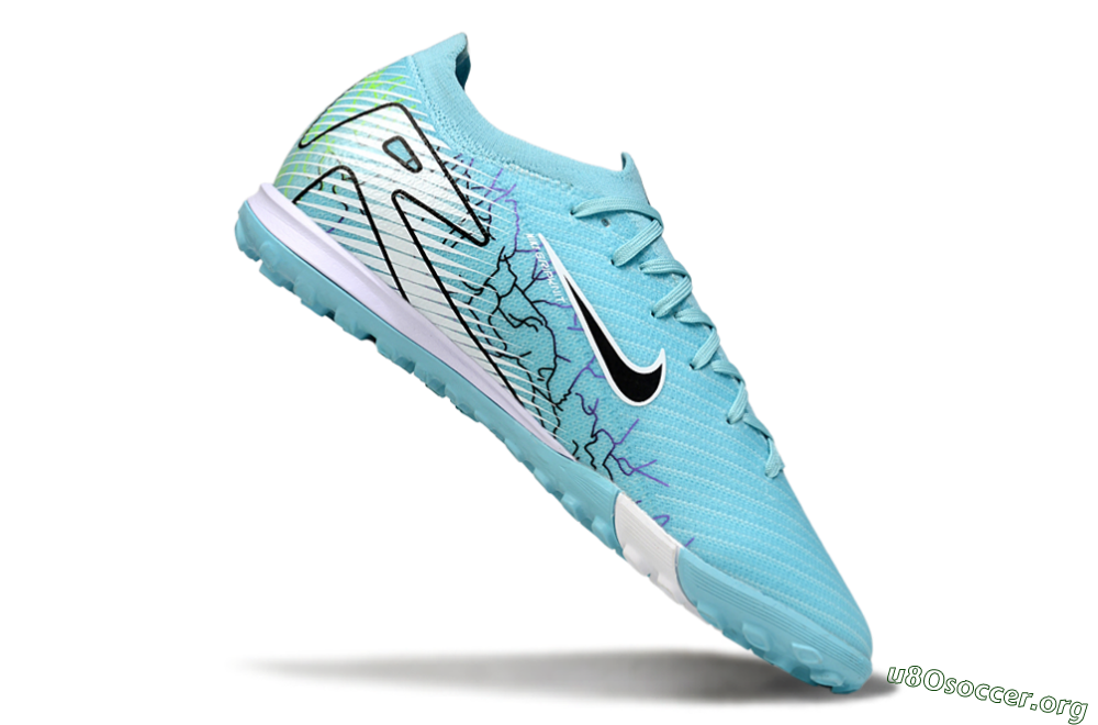 Nike Air Zoom Mercurial Vapor 16 Elite TF Football Shoes - Blue/Aqua Splash/Jet Black 4