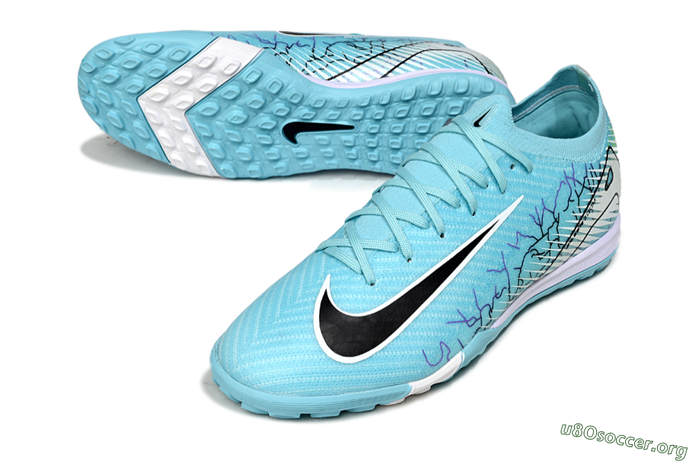 Nike Air Zoom Mercurial Vapor 16 Elite TF Football Shoes - Blue/Aqua Splash/Jet Black 0