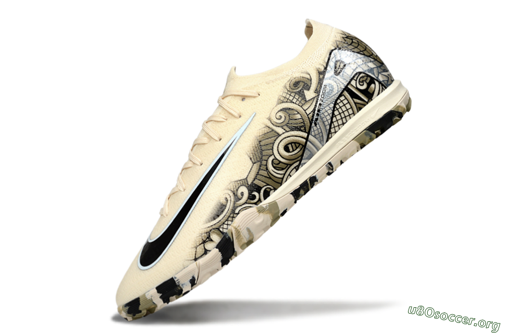 Nike Air Zoom Mercurial Vapor 16 Elite TF Football Shoes - Beige/Sand Dune/Black Wave 5