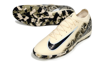 Nike Air Zoom Mercurial Vapor 16 Elite TF Football Shoes - Beige/Sand Dune/Black Wave