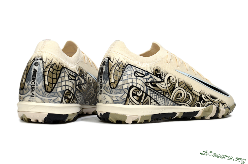 Nike Air Zoom Mercurial Vapor 16 Elite TF Football Shoes - Beige/Sand Dune/Black Wave 6