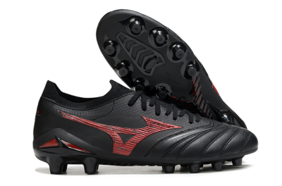 Mizuno Morelia Neo 4 FG Football Boots - Black/Crimson Red/Jet Black