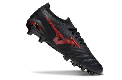 Mizuno Morelia Neo 4 FG Football Boots - Black/Crimson Red/Jet Black