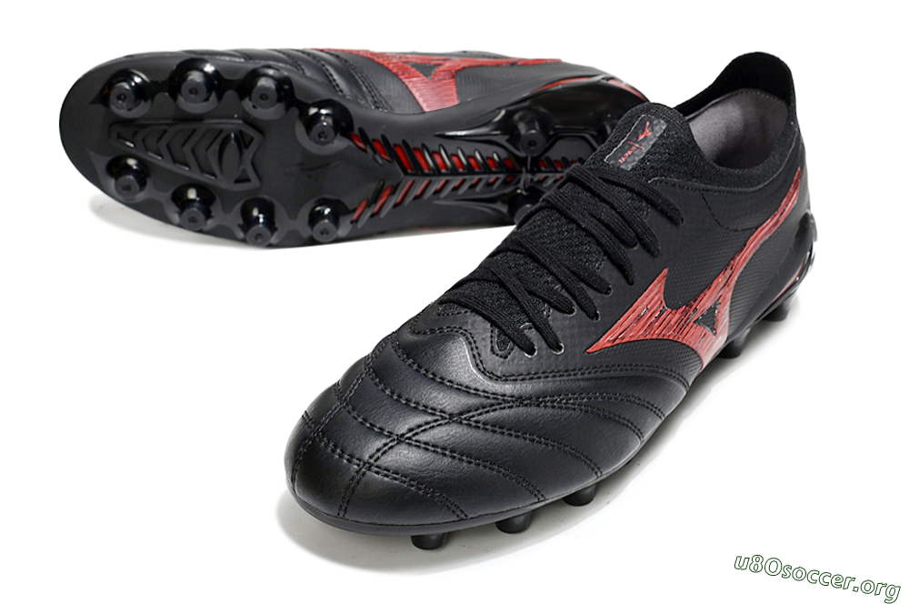 Mizuno Morelia Neo 4 FG Football Boots - Black/Crimson Red/Jet Black 0