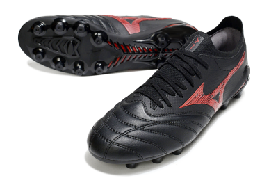 Mizuno Morelia Neo 4 FG Football Boots - Black/Crimson Red/Jet Black