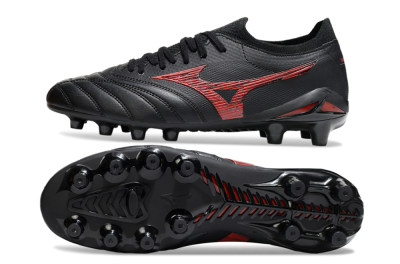 Mizuno Morelia Neo 4 FG Football Boots - Black/Crimson Red/Jet Black