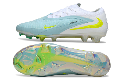 Nike Phantom 6 Low Elite FG Football Boots - Blue/Light Blue/Electric Yellow