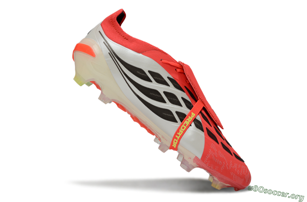Adidas Predator 26 Elite Fold-Over Tongue FG Football Boots - Red/Bright Coral/White 4