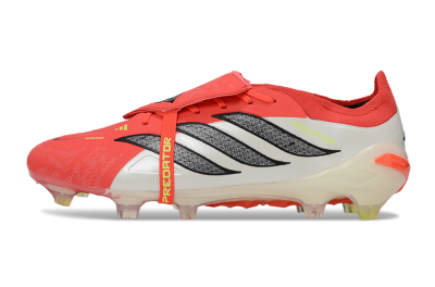 Adidas Predator 26 Elite Fold-Over Tongue FG Football Boots - Red/Bright Coral/White