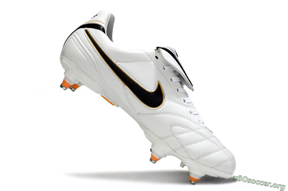 Nike Tiempo Legend 10 Elite SG Football Boots - White/Black/Orange 4