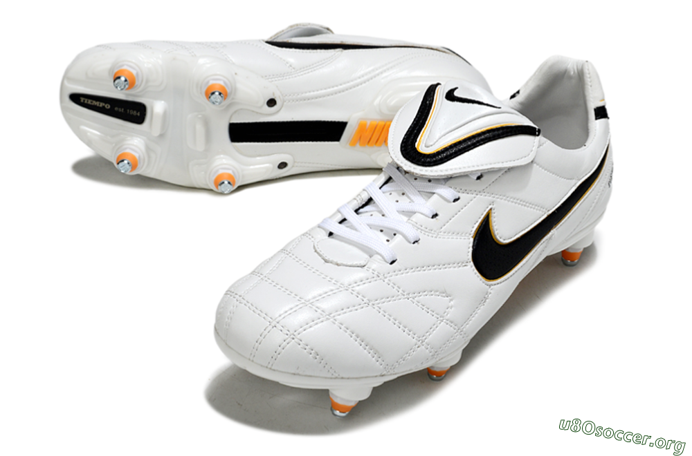 Nike Tiempo Legend 10 Elite SG Football Boots - White/Black/Orange 0