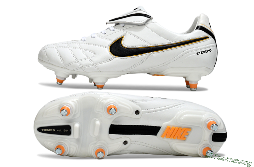 Nike Tiempo Legend 10 Elite SG Football Boots - White/Black/Orange 1