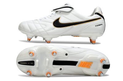 Nike Tiempo Legend 10 Elite SG Football Boots - White/Black/Orange