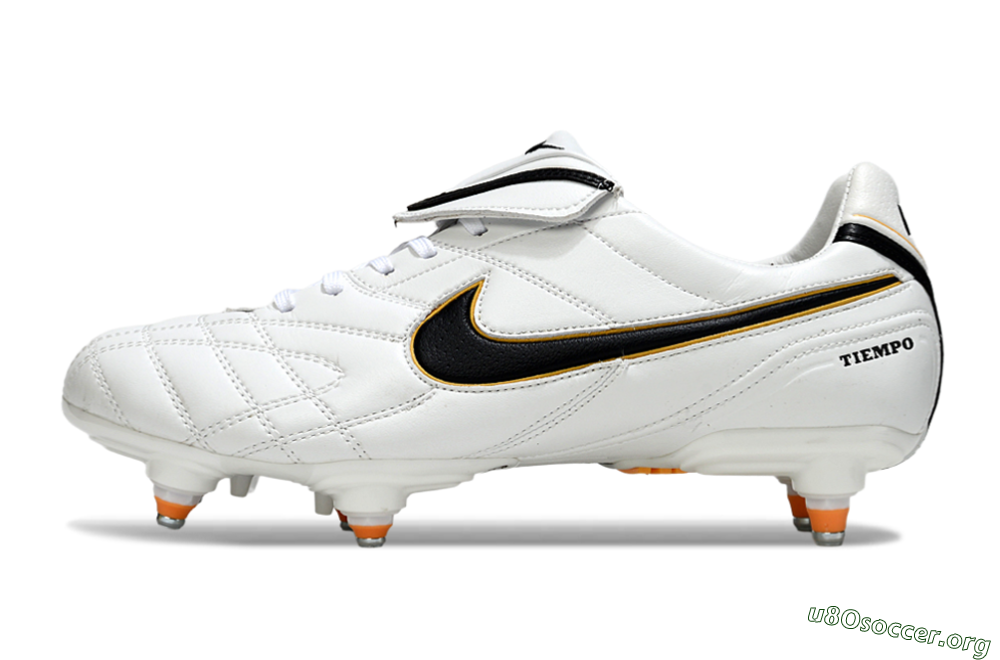 Nike Tiempo Legend 10 Elite SG Football Boots - White/Black/Orange 3