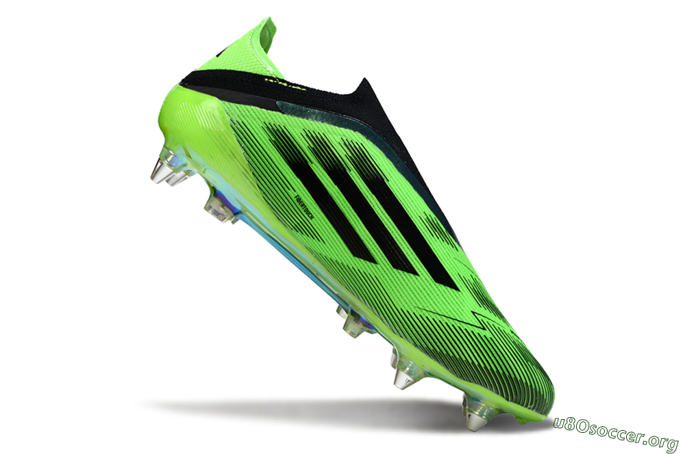 Adidas F50 Elite Laceless SG Football Boots - Green/Lime Burst/Neon Glow 4