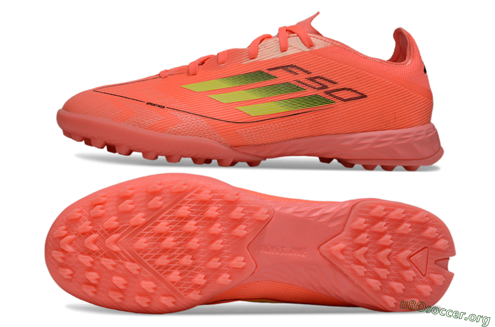 Adidas F50 Pro TF Football Shoes - Pink/Neon Yellow/Black 1