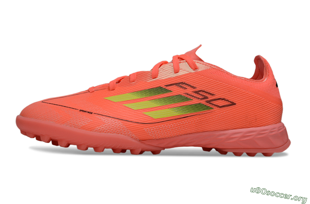 Adidas F50 Pro TF Football Shoes - Pink/Neon Yellow/Black 3