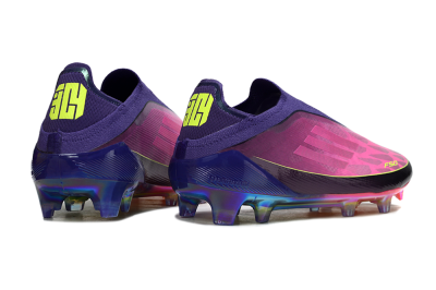 Adidas F50 Elite Laceless FG Football Boots - Purple/Electric Pink/Rainbow Gradient