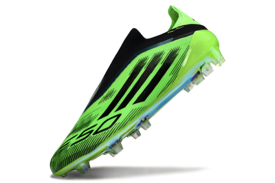 Adidas F50 Elite Laceless FG Football Boots - Green/Lime Burst/Electric Glow