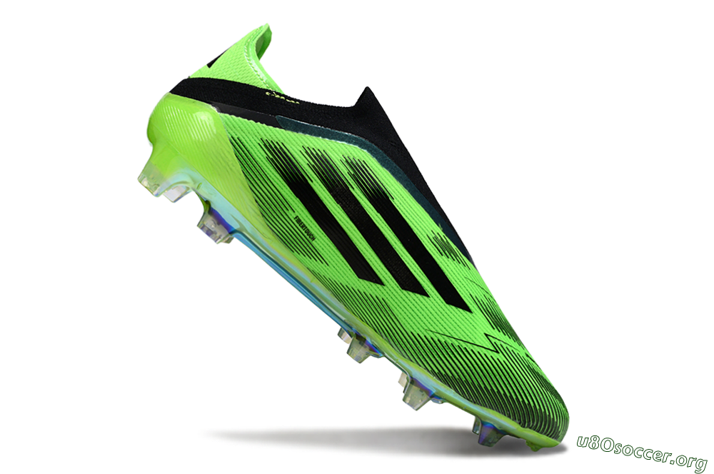 Adidas F50 Elite Laceless FG Football Boots - Green/Lime Burst/Electric Glow 4