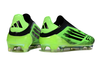 Adidas F50 Elite Laceless FG Football Boots - Green/Lime Burst/Electric Glow